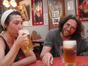 Les bières géantes du resto chinois de Nagasaki (Japon)