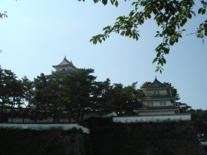 Le donjon médiéval du château de Shimabara (Kyushu, Japon)