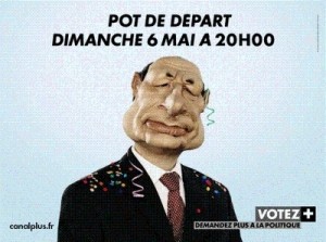 Affiche Guignols Canal+ Chirac \