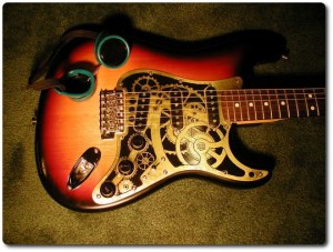 Clockwork Steampunk Stratocaster par Steampunk Workshop